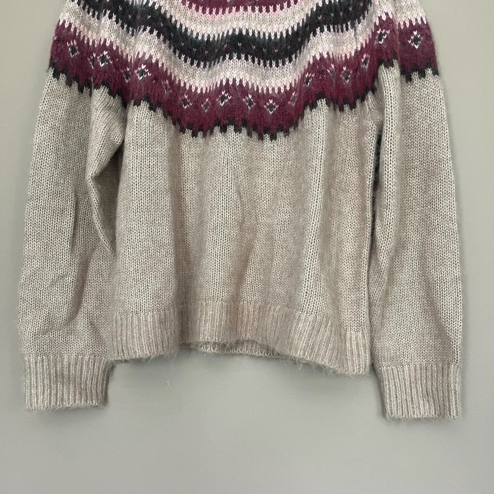 {Madewell} Fair Isle Alpaca and Merino Wool Blend Sweater - Womens XL - NWT